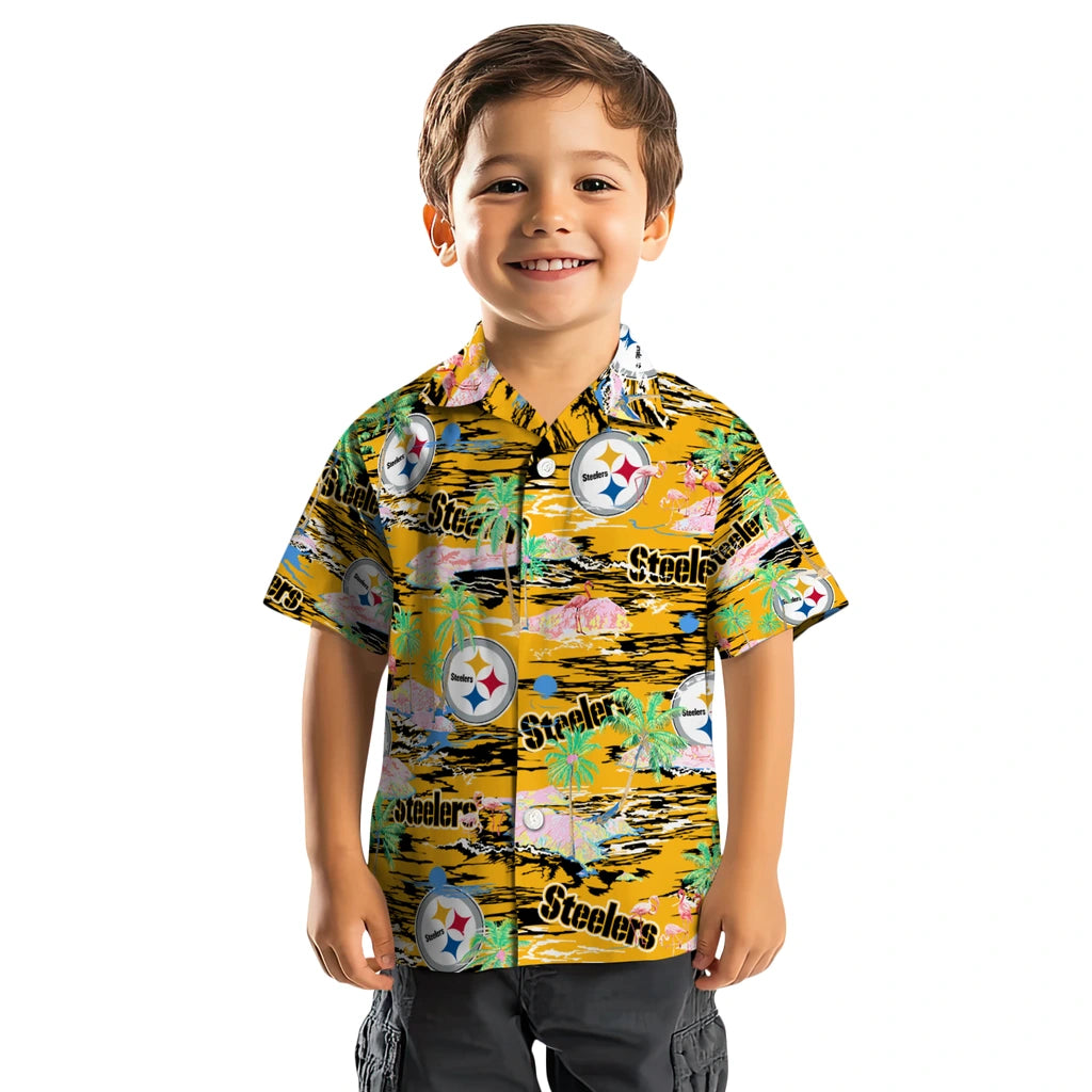 Pittsburgh Steelers Flamingo Retreat 2026 Hawaiian Shirt – Moonbestprint