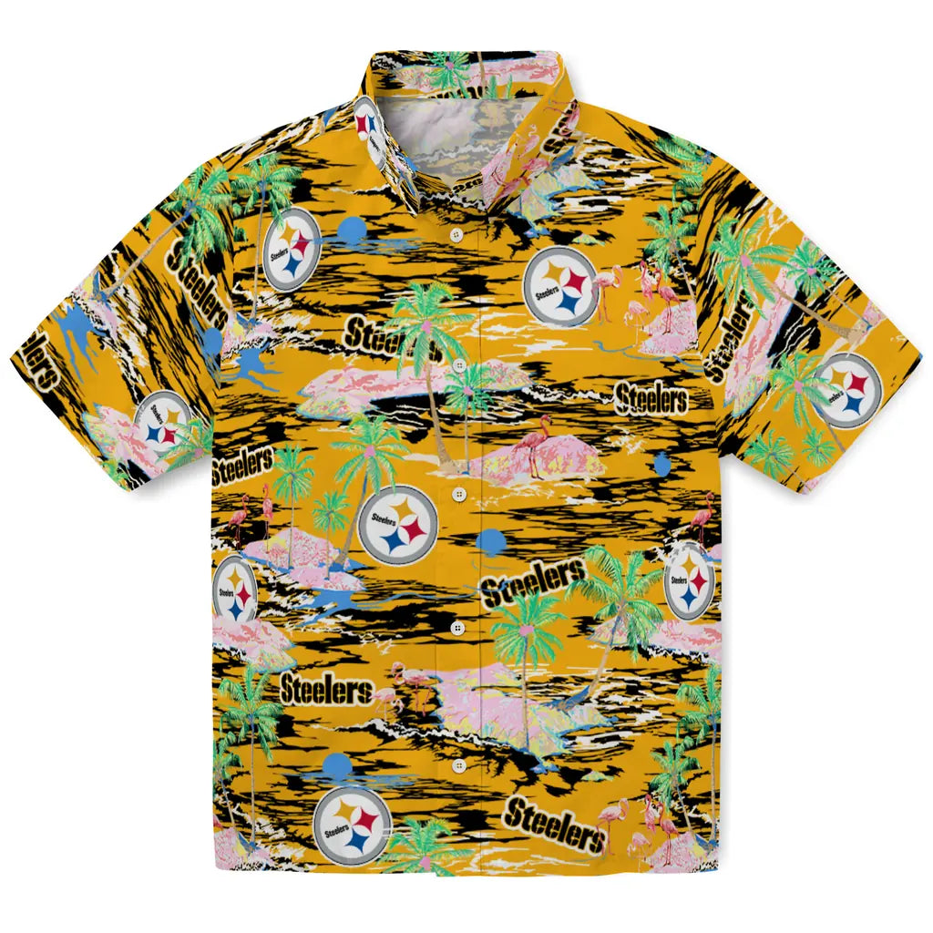 Pittsburgh Steelers Hawaiian Shirt - Hawaii Island | Moonbestprint