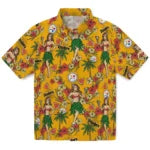 Pittsburgh Steelers Hawaiian Shirt - Hawaiian Girls Design | Moonbestprint