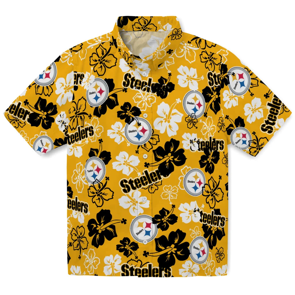 Pittsburgh Steelers Hibiscus Bloom Hawaiian Shirt – Moonbestprint