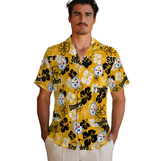 Pittsburgh Steelers Hibiscus Bloom Hawaiian Shirt – Moonbestprint