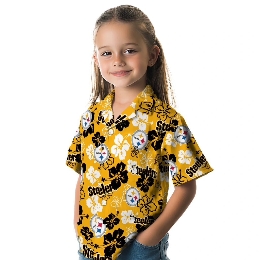 Pittsburgh Steelers Hibiscus Bloom Hawaiian Shirt – Moonbestprint