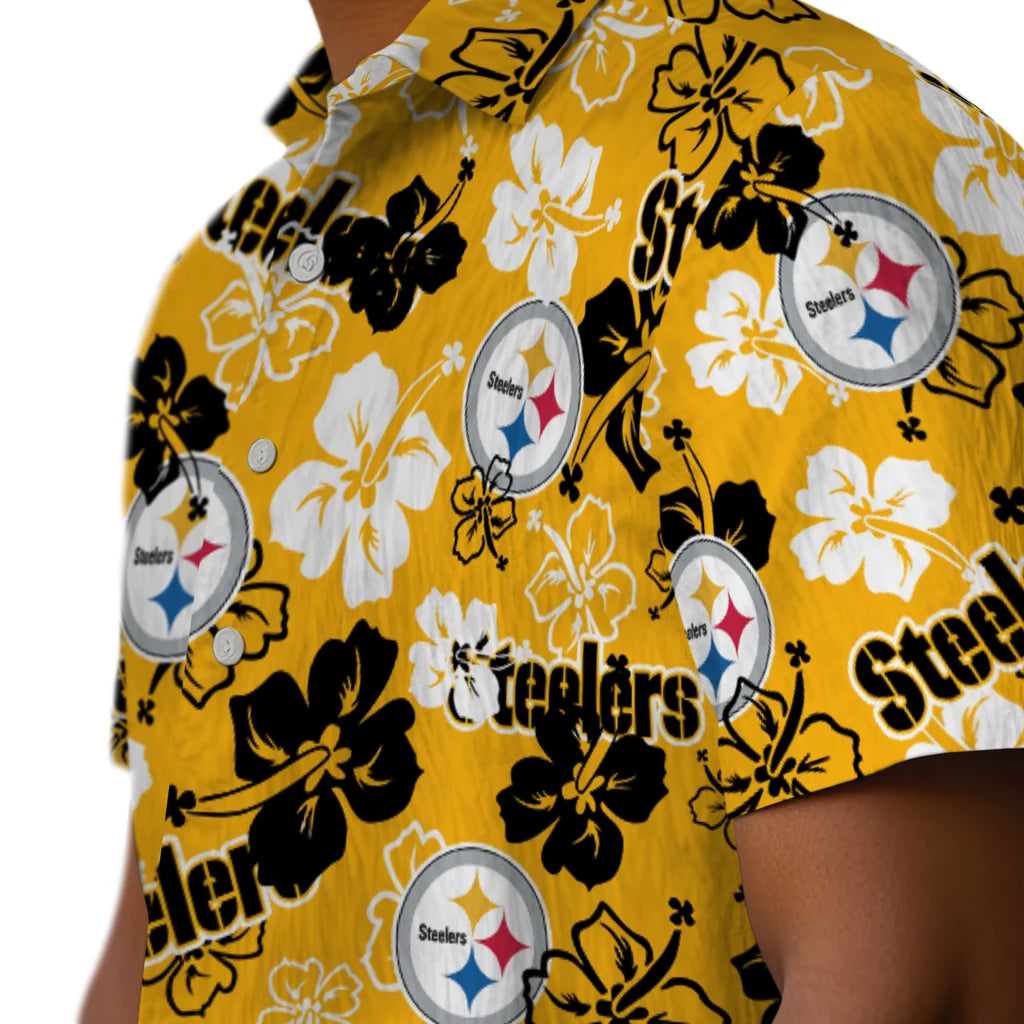 Pittsburgh Steelers Hibiscus Bloom Hawaiian Shirt – Moonbestprint