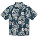 Pittsburgh Steelers Hawaiian Shirt - Hibiscus Flowers | Moonbestprint