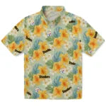 Pittsburgh Steelers Hawaiian Shirt - Hibiscus Mood | Moonbestprint