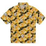 Pittsburgh Steelers Hawaiian Shirt - Hibiscus Tropics | Moonbestprint