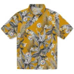 Pittsburgh Steelers Hawaiian Shirt - Palm Leaves | Moonbestprint