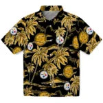 Pittsburgh Steelers Hawaiian Shirt - Palm Sunset | Moonbestprint