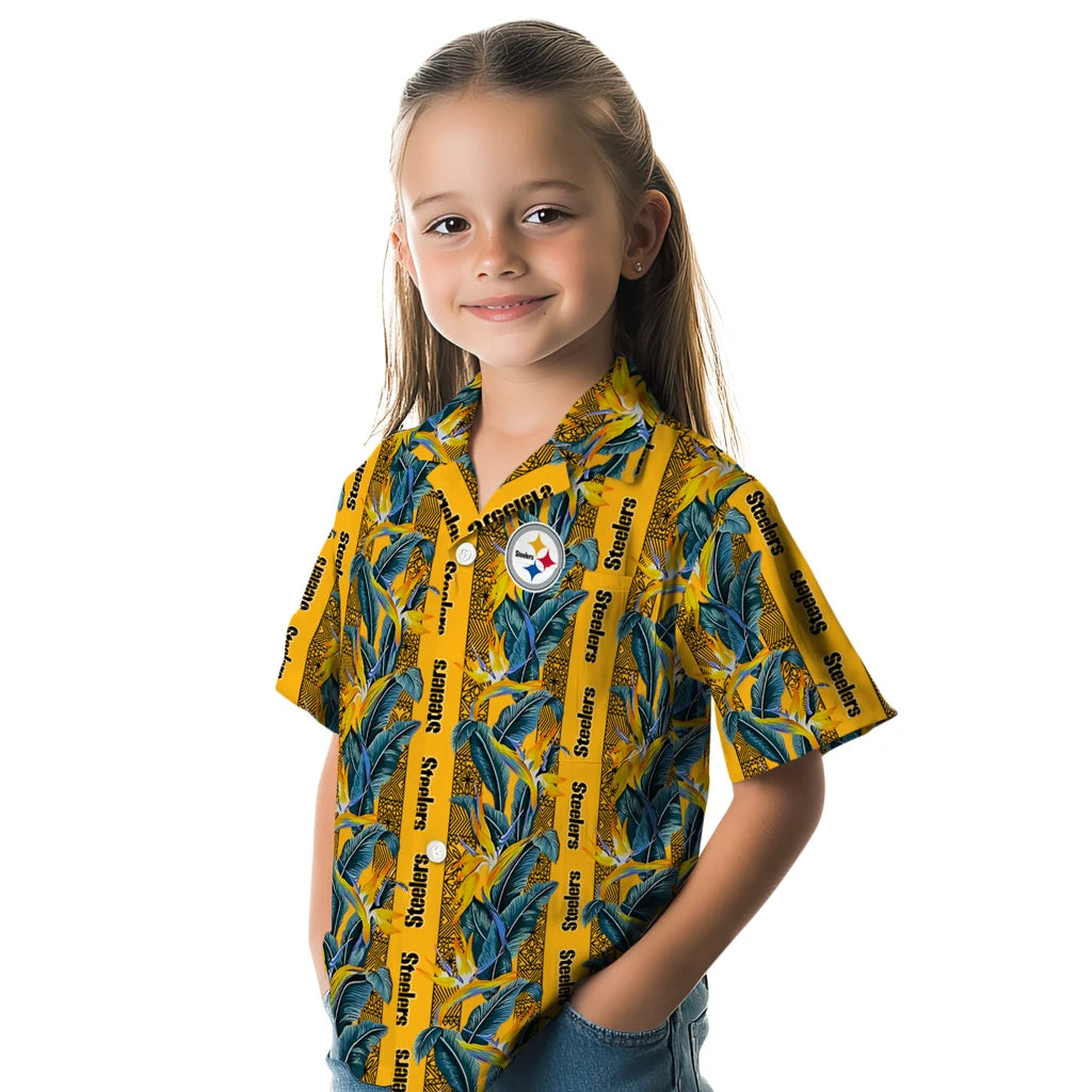 Pittsburgh Steelers Hawaiian Shirt - Paradise Vines | Moonbestprint