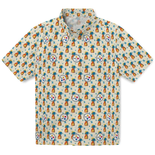 Pittsburgh Steelers Hawaiian Shirt - Pineapple Delight | Moonbestprint