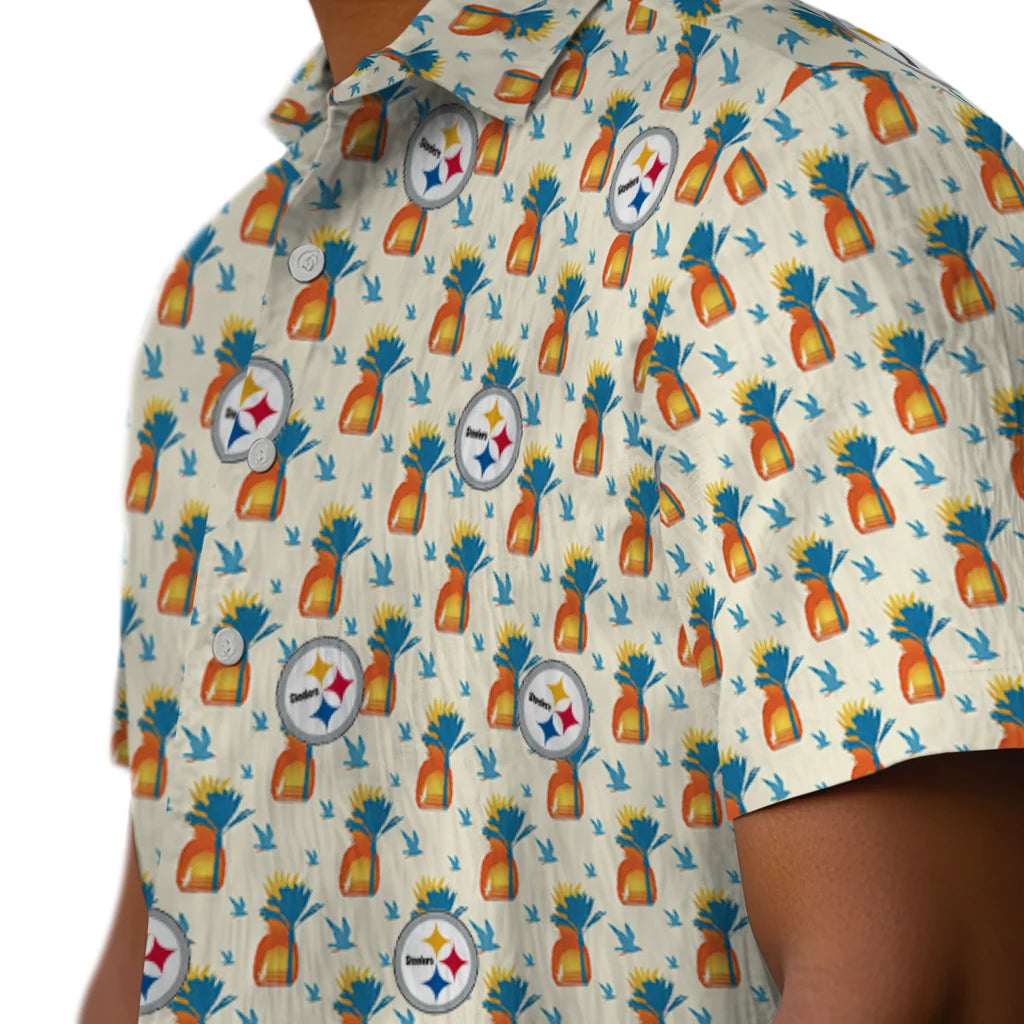 Pittsburgh Steelers Hawaiian Shirt - Pineapple Delight | Moonbestprint