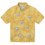 Pittsburgh Steelers Hawaiian Shirt - Vintage Palm Tree | Moonbestprint