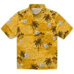 Pittsburgh Steelers Hawaiian Shirt - Wave Palm | Moonbestprint