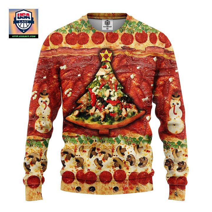 Pizza 3D Ugly Christmas Sweater Amazing Gift Idea Thanksgiving Gift ? Usalast