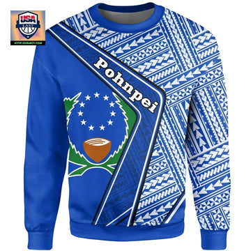 Pohnpei Sweater ? Polynesian Coat Of Arms A224 ? Usalast