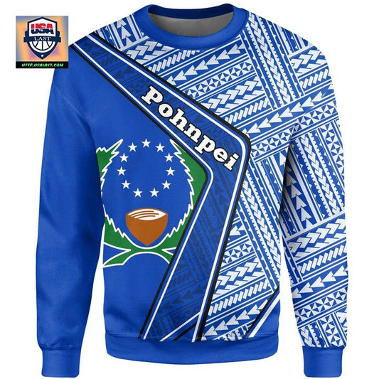 Pohnpei Sweater ? Polynesian Coat Of Arms A224 ? Usalast