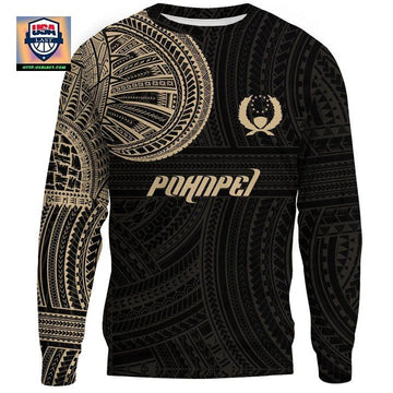 Pohnpei Sweater Polynesian Tattoo Style A31 ? Usalast
