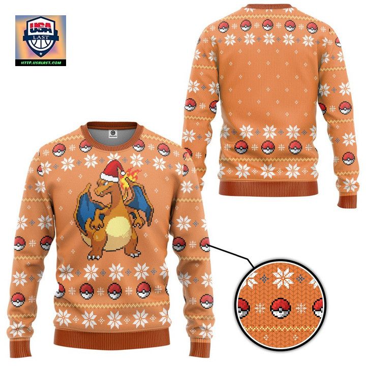 Pokemon Blaze Charizard Christmas Sweater ? Usalast