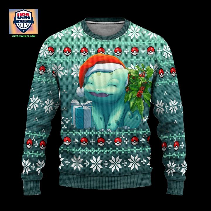 Pokemon Bulbasaur Anime Ugly Christmas Sweater Xmas Gift ? Usalast