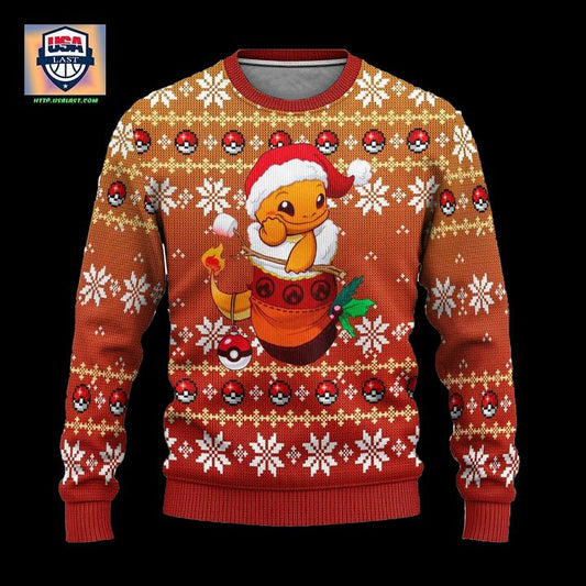 Pokemon Charizard Anime Ugly Christmas Sweater Xmas Gift ? Usalast