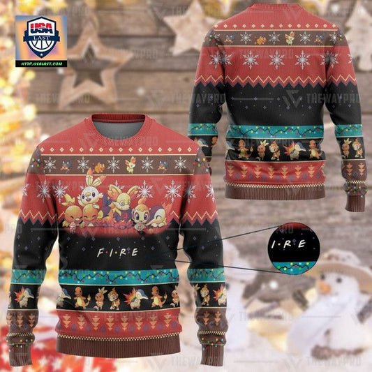 Pokemon Fire Imitation Ugly Sweater And Sweater ? Usalast