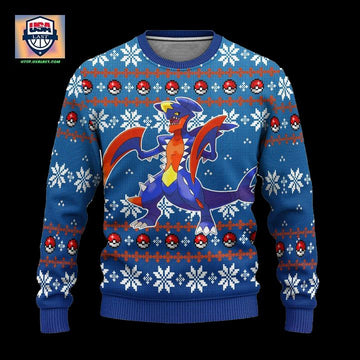Pokemon Garchomp Anime Ugly Christmas Sweater Xmas Gift ? Usalast