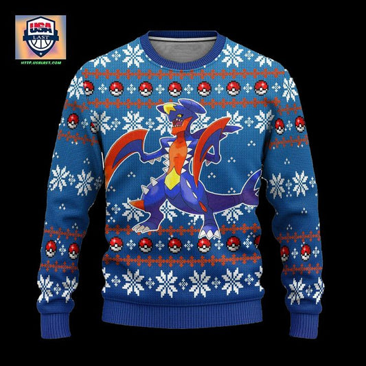 Pokemon Garchomp Anime Ugly Christmas Sweater Xmas Gift ? Usalast