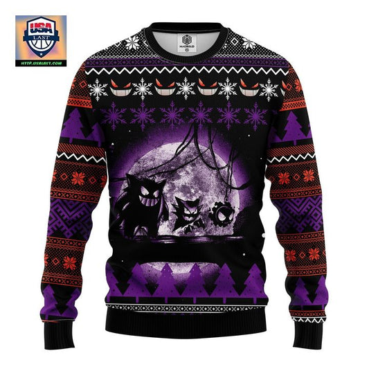 Pokemon Ghost Ugly Christmas Sweater Amazing Gift Idea Thanksgiving Gift ? Usalast