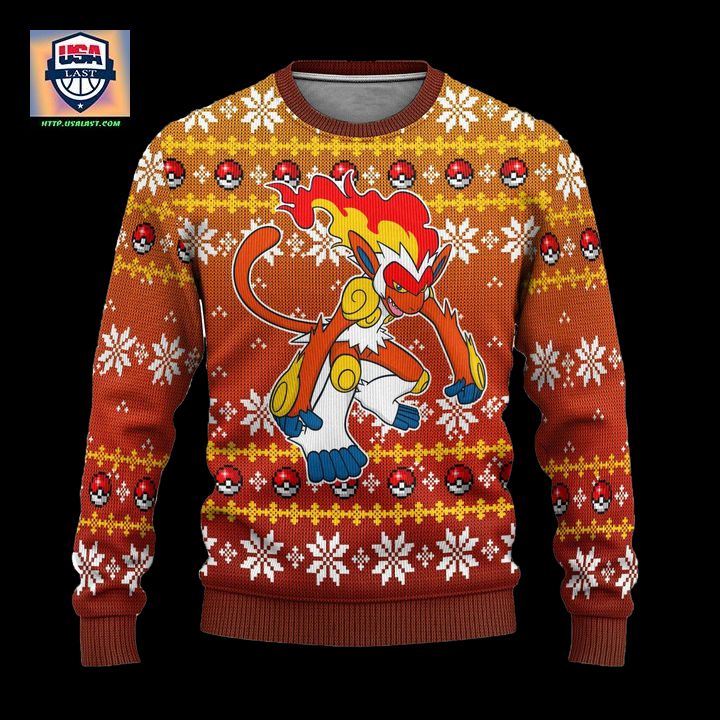 Pokemon Infernape Anime Ugly Christmas Sweater Xmas Gift ? Usalast