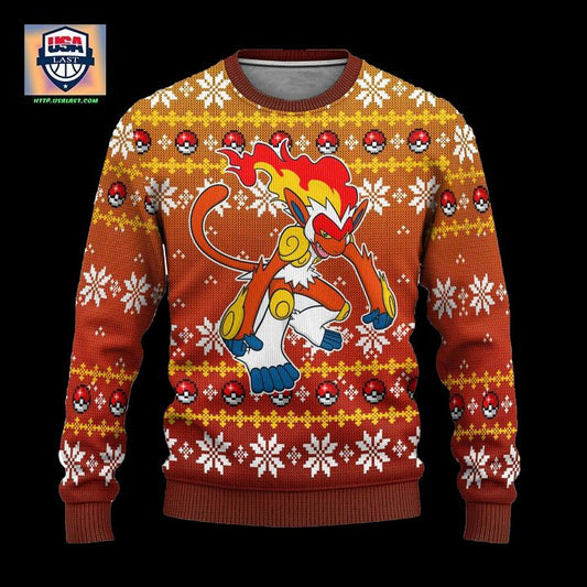 Pokemon Infernape Anime Ugly Christmas Sweater Xmas Gift ? Usalast