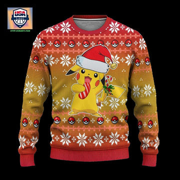 Pokemon Pikachu Anime Ugly Christmas Sweater Xmas Gift ? Usalast
