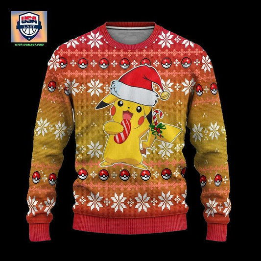 Pokemon Pikachu Anime Ugly Christmas Sweater Xmas Gift ? Usalast