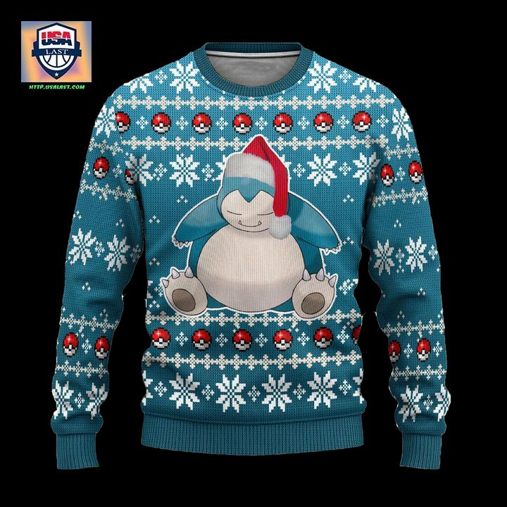 Pokemon Snorlax Anime Ugly Christmas Sweater Xmas Gift ? Usalast