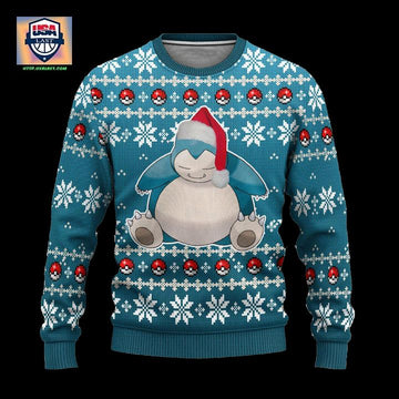 Pokemon Snorlax Anime Ugly Christmas Sweater Xmas Gift ? Usalast
