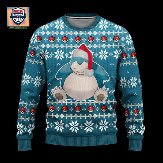 Pokemon Snorlax Anime Ugly Christmas Sweater Xmas Gift ? Usalast