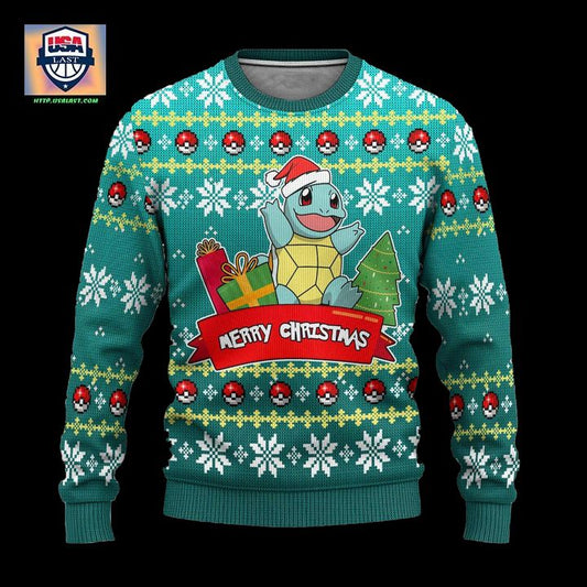 Pokemon Squirtle Anime Ugly Christmas Sweater Xmas Gift ? Usalast