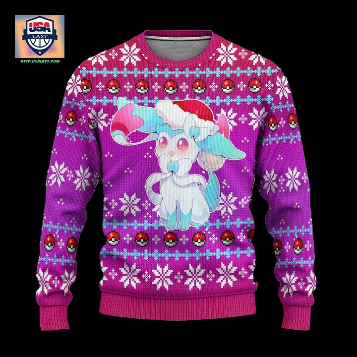 Pokemon Sylveon Anime Ugly Christmas Sweater Xmas Gift ? Usalast