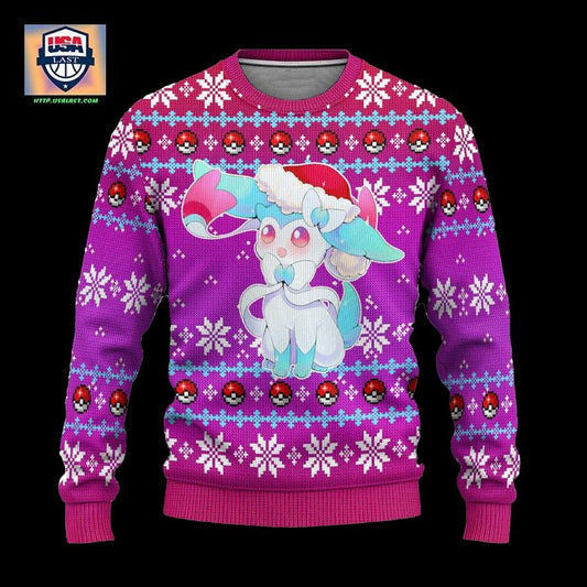 Pokemon Sylveon Anime Ugly Christmas Sweater Xmas Gift ? Usalast