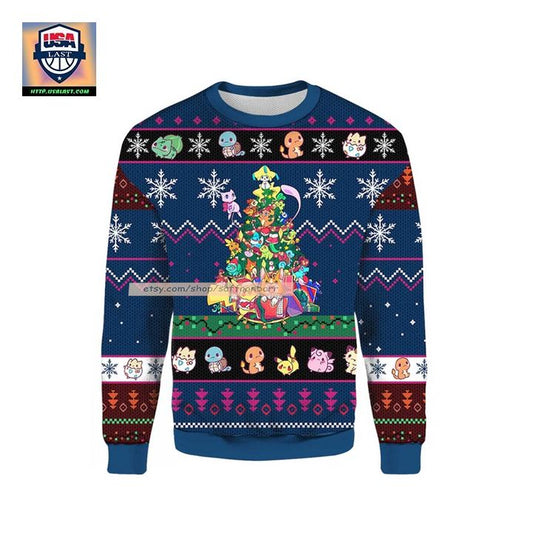 Pokemon Tree Ugly Christmas 3D Sweater ? Usalast