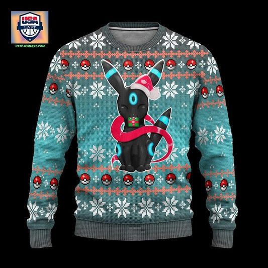 Pokemon Umbreon Anime Ugly Christmas Sweater Xmas Gift ? Usalast