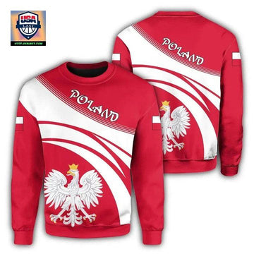 Poland Coat Of Arms Sweater Cricket Style J5W ? Usalast
