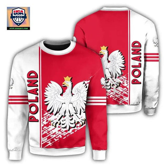 Poland Coat Of Arms Sweater Quarter Style J7 ? Usalast