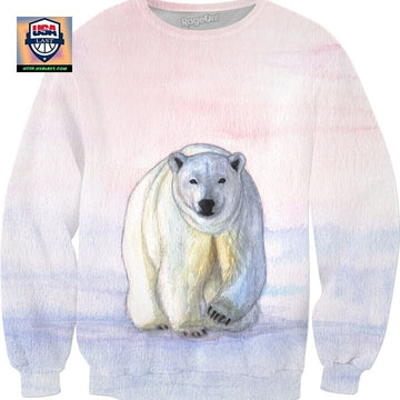 Polar Bear In The Icy Dawn Sweater ? Usalast