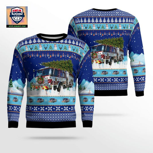 Polk County Fire Rescue Christmas AOP Sweater ? Usalast