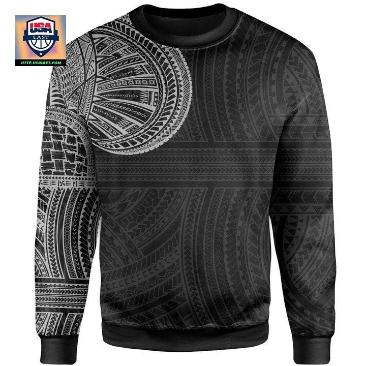 Polynesian Sweater Famous Tattoo Knitted Long-Sleeved Sweater A7 ? Usalast