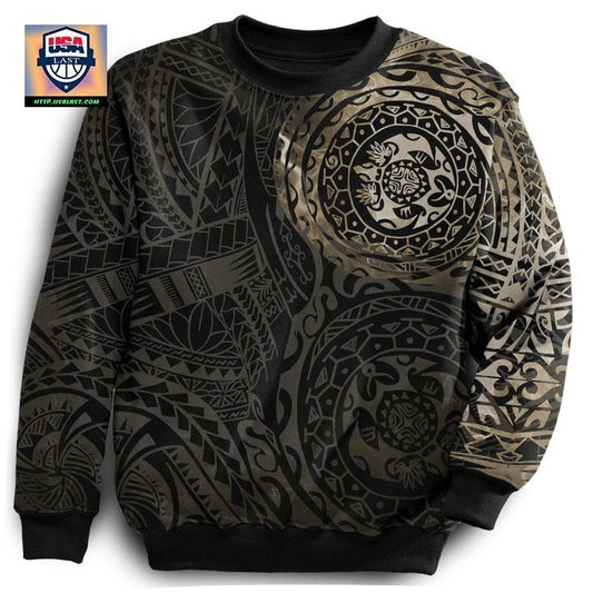 Polynesian Tattoo Style Sweater New Version Knitted Long-Sleeved Sweater A7 ? Usalast