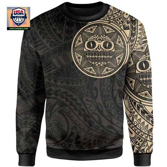 Polynesian ? Tribal Sun Tattoo Style Sweater Knitted Long-Sleeved Sweater A7 ? Usalast