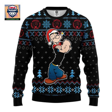 Popeye Strong Ugly Christmas Sweater Amazing Gift Idea Thanksgiving Gift ? Usalast