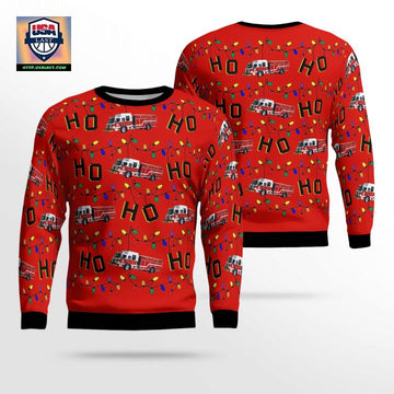Port Orange Florida Port Orange Fire Rescue Christmas Sweater 3D ? Usalast