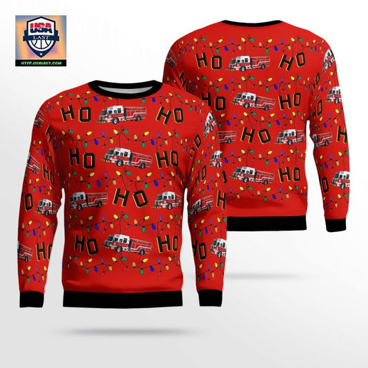 Port Orange Florida Port Orange Fire Rescue Christmas Sweater 3D ? Usalast